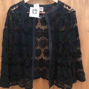 anne klein lace cardigan jacket